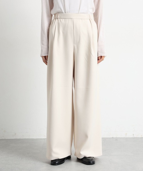 studio CLIP（スタディオクリップ）の「綺麗めタックストレートパンツ[プチ・プラスサイズあり]（その他パンツ・レディース・ダークグレー/ブラウン/アイボリー・ﾌﾘｰ(L)/PF/FREE）」の18枚目の写真