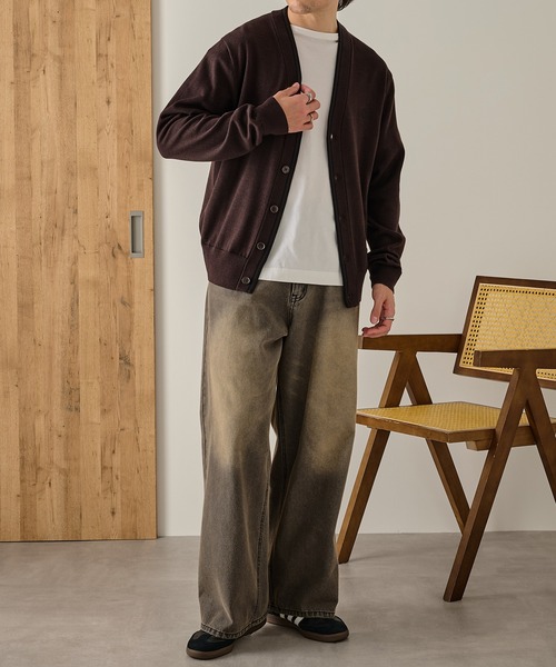 FRED PERRY（フレッドペリー）の「【FRED PERRY】CLASSIC CARDIGAN K3300/クラシックカーディガン（カーディガン/ボレロ・レディース・ブラウン/ブラック・S/L/M/XL）」の19枚目の写真