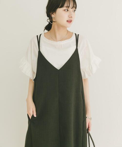ITEMS URBANRESEARCH(アイテムズ アーバンリサーチ)の「ダブルフリルブラウス(シャツ/ブラウス・レディース・ホワイト/ストライプ/ブラウン/ラベンダー・FREE)」の16枚目の写真