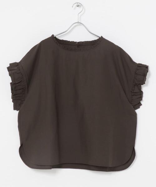 ITEMS URBANRESEARCH(アイテムズ アーバンリサーチ)の「ダブルフリルブラウス(シャツ/ブラウス・レディース・ホワイト/ストライプ/ブラウン/ラベンダー/ブラック・FREE)」の9枚目の写真
