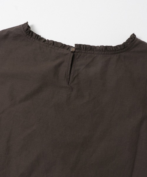 ITEMS URBANRESEARCH(アイテムズ アーバンリサーチ)の「ダブルフリルブラウス(シャツ/ブラウス・レディース・ホワイト/ストライプ/ブラウン・FREE)」の6枚目の写真