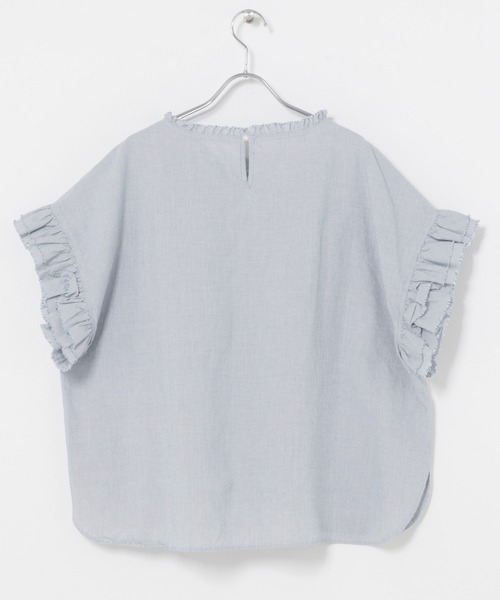 ITEMS URBANRESEARCH(アイテムズ アーバンリサーチ)の「ダブルフリルブラウス(シャツ/ブラウス・レディース・ホワイト/ストライプ/ブラウン・FREE)」の11枚目の写真