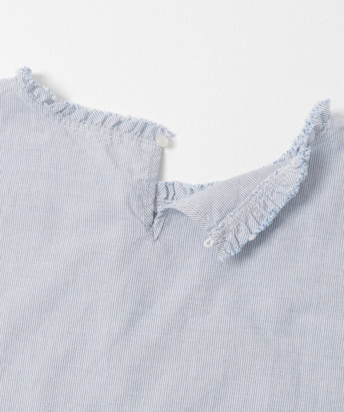 ITEMS URBANRESEARCH(アイテムズ アーバンリサーチ)の「ダブルフリルブラウス(シャツ/ブラウス・レディース・ホワイト/ストライプ/ブラウン・FREE)」の12枚目の写真