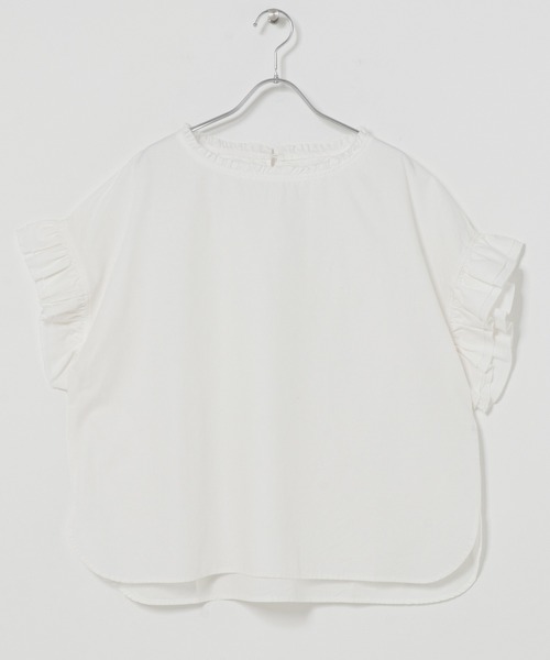 ITEMS URBANRESEARCH(アイテムズ アーバンリサーチ)の「ダブルフリルブラウス(シャツ/ブラウス・レディース・ホワイト/ストライプ/ブラウン・FREE)」の15枚目の写真