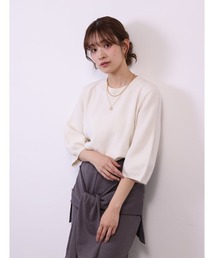 ハーフランタンスリーブニット