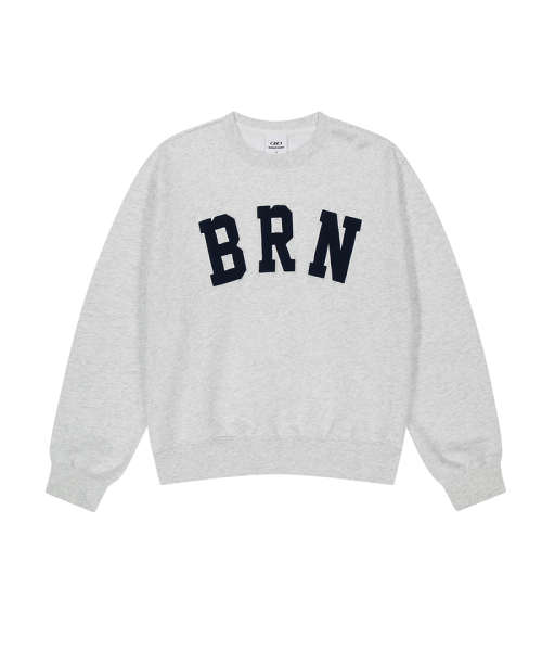 BORN TO WIN（ボーントゥウィン）の「W BRN RELAX FIT SWEATSHIRTS [WHITE MELANGE]（スウェット・レディース・その他・1/2）」の2枚目の写真