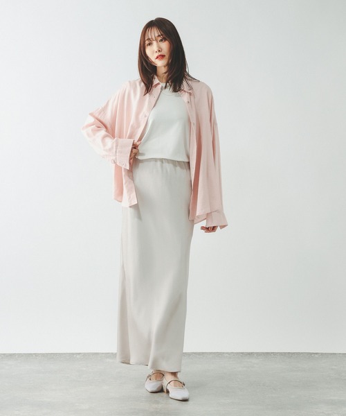 GLOBAL WORK(グローバルワーク)の「Fffit エフィット/やわらかストレッチクルー長袖T/645033(Tシャツ/カットソー・レディース・ブラック/グレー/ホワイト系その他2/ダークブラウン・X-LARGE/MEDIUM/LARGE/SMALL)」の5枚目の写真
