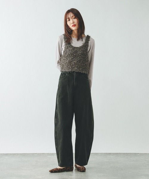 GLOBAL WORK(グローバルワーク)の「Fffit エフィット/やわらかストレッチクルー長袖T/645033(Tシャツ/カットソー・レディース・ブラック/グレー/ホワイト系その他2/ダークブラウン・X-LARGE/MEDIUM/LARGE/SMALL)」の13枚目の写真