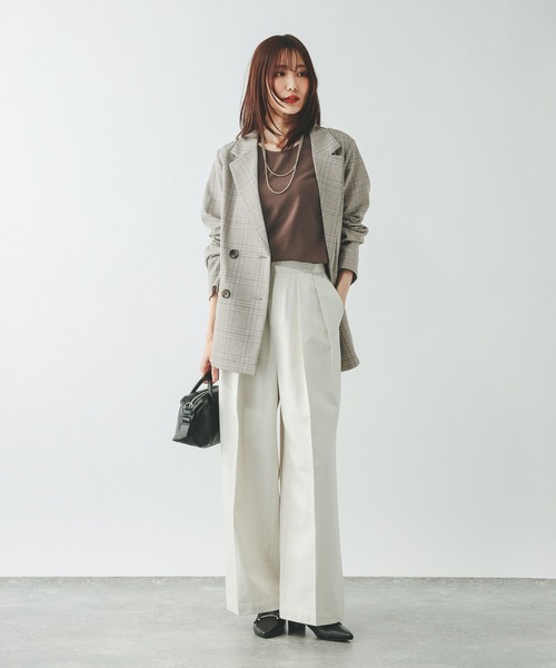 GLOBAL WORK(グローバルワーク)の「Fffit エフィット/やわらかストレッチクルー長袖T/645033(Tシャツ/カットソー・レディース・ブラック/グレー/ホワイト系その他2/ダークブラウン・X-LARGE/MEDIUM/LARGE/SMALL)」の18枚目の写真