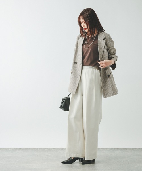 GLOBAL WORK(グローバルワーク)の「Fffit エフィット/やわらかストレッチクルー長袖T/645033(Tシャツ/カットソー・レディース・ブラック/グレー/ホワイト系その他2/ダークブラウン・X-LARGE/MEDIUM/LARGE/SMALL)」の19枚目の写真
