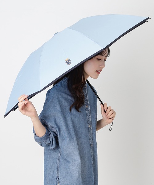 WEB限定】折りたたみ傘 雨傘 カラビナ付 自動開閉 フラッグベア