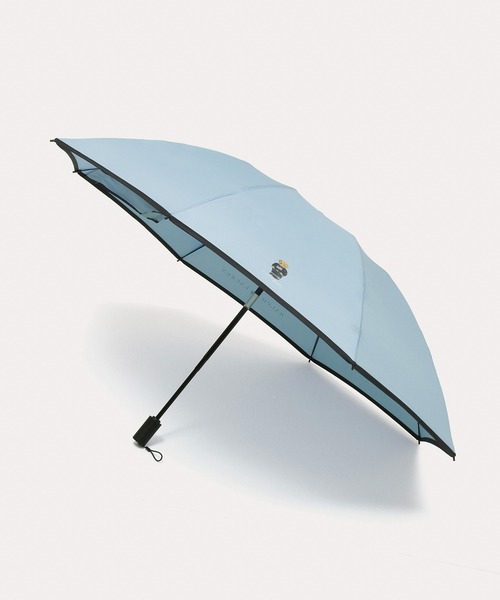 WEB限定】折りたたみ傘 雨傘 カラビナ付 自動開閉 フラッグベア