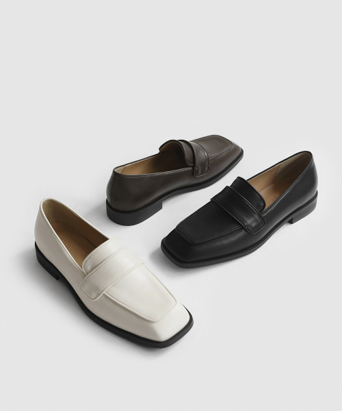 SAPPUN（サプン）の「Rofed スクエア ローファー (2cm)（ローファー・レディース・アイボリー/ブラウン/ブラック・22.5cm/23cm/23.5cm/24cm/24.5cm/25cm/25.5cm）」の4枚目の写真