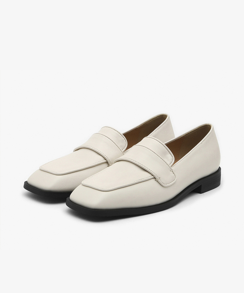 SAPPUN（サプン）の「Rofed スクエア ローファー (2cm)（ローファー・レディース・アイボリー/ブラウン/ブラック・22.5cm/23cm/23.5cm/24cm/24.5cm/25cm/25.5cm）」の7枚目の写真