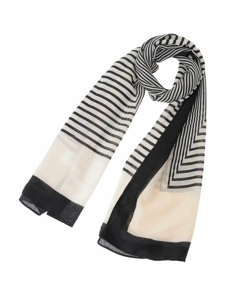 a.v.v（アーヴェヴェ）の「大判ストール（ストール/ショール・レディース・ブラック・38）」の11枚目の写真