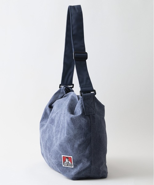 BEN DAVIS(ベンデイビス)の「【BEN DAVIS/ベンデイビス】【こなれヴィンテージ感】ピグメント ショルダーバッグ ニュースペーパーバッグ ビッグサイズ(ショルダーバッグ・メンズ・ブラック/ネイビー・FREE)」の11枚目の写真