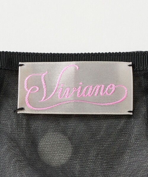 VIVIANO（ヴィヴィアーノ）の「＜VIVIANO＞ドット チュール スカート（スカート・レディース・ブラック・M）」の9枚目の写真