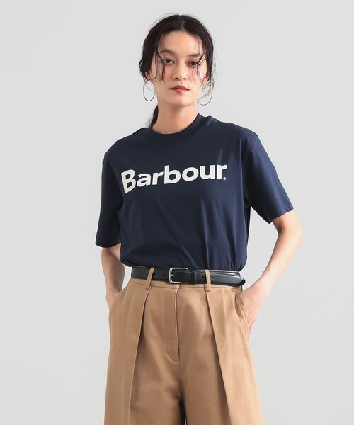 Demi-Luxe BEAMS(デミルクス ビームス)の「【7/24値下げ】【WEB限定】Barbour / PENSFORD ロゴ Tシャツ(Tシャツ/カットソー・レディース・ブラック/ネイビー/ホワイト・34)」の12枚目の写真