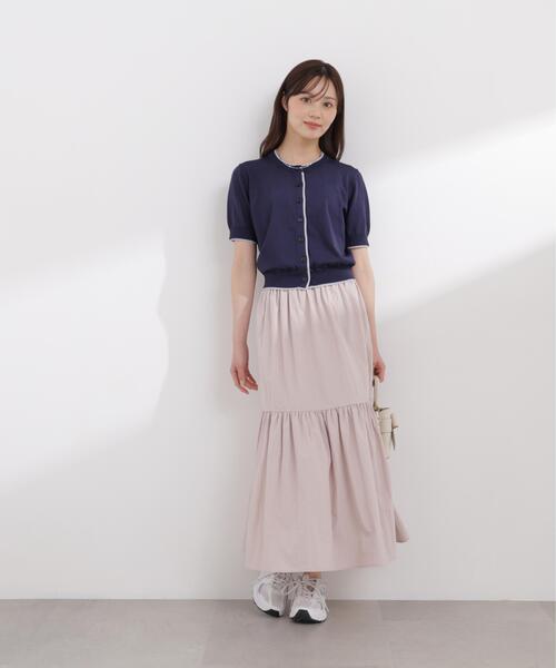 PROPORTION BODY DRESSING(プロポーションボディドレッシング)の「【加藤栞さん着用】タフタギャザースカート / 1216120403(スカート・レディース・ネイビー/ベージュ/イエロー・P/S/MEDIUM/SMALL)」の7枚目の写真