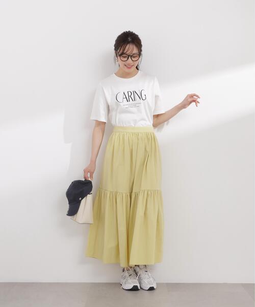 PROPORTION BODY DRESSING(プロポーションボディドレッシング)の「【加藤栞さん着用】タフタギャザースカート / 1216120403(スカート・レディース・ネイビー/ベージュ/イエロー・P/S/MEDIUM/SMALL)」の16枚目の写真