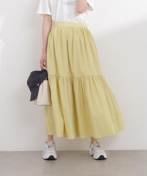 PROPORTION BODY DRESSING(プロポーションボディドレッシング)の「【加藤栞さん着用】タフタギャザースカート / 1216120403(スカート・レディース・ネイビー/ベージュ/イエロー・P/S/MEDIUM/SMALL)」の18枚目の写真