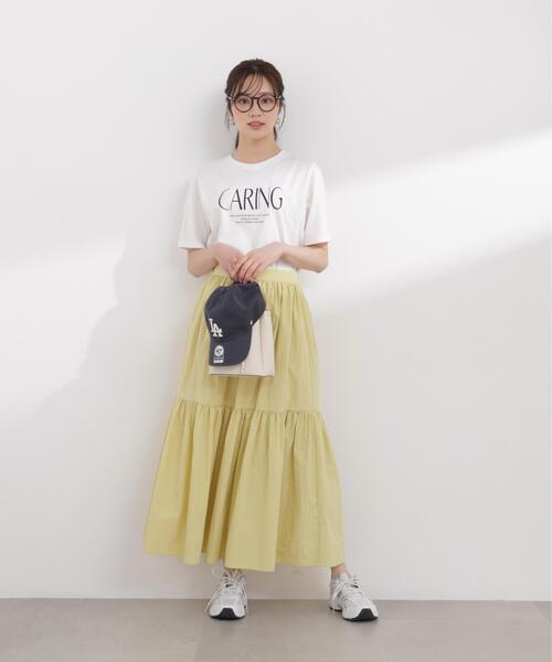PROPORTION BODY DRESSING(プロポーションボディドレッシング)の「【加藤栞さん着用】タフタギャザースカート / 1216120403(スカート・レディース・ネイビー/ベージュ/イエロー・P/S/MEDIUM/SMALL)」の19枚目の写真