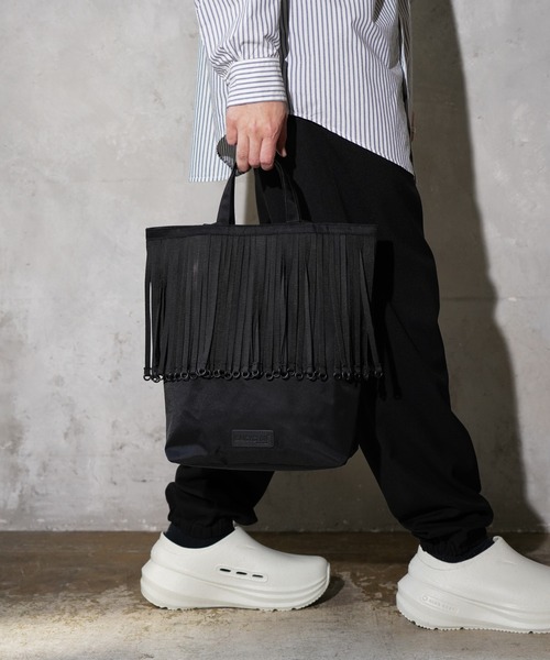 BAICYCLON by Bagjack（バイシクロン バイ バグジャック）の「BAICYCLON by Bagjack / バイシクロンバイバッグジャック TAPE FRINGE TOTE BAG (BCL-127)（トートバッグ・メンズ・ブラック・FREE）」の4枚目の写真
