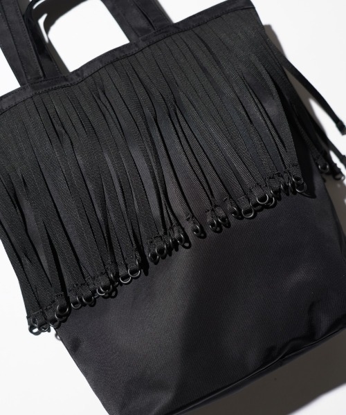 BAICYCLON by Bagjack（バイシクロン バイ バグジャック）の「BAICYCLON by Bagjack / バイシクロンバイバッグジャック TAPE FRINGE TOTE BAG (BCL-127)（トートバッグ・メンズ・ブラック・FREE）」の9枚目の写真