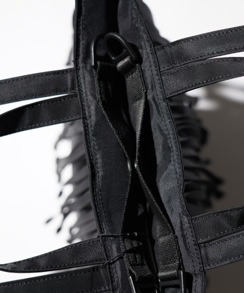 BAICYCLON by Bagjack（バイシクロン バイ バグジャック）の「BAICYCLON by Bagjack / バイシクロンバイバッグジャック TAPE FRINGE TOTE BAG (BCL-127)（トートバッグ・メンズ・ブラック・FREE）」の10枚目の写真