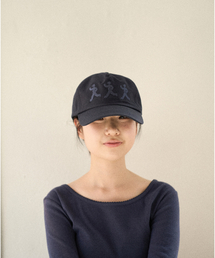 CHOROK STUDIO（チョロクスタジオ）の「Three People Ball Cap (Navy)（キャップ）」