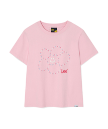 [ワキウィリー x Lee] ウィメンズ リリー 半袖Tシャツ ピンク