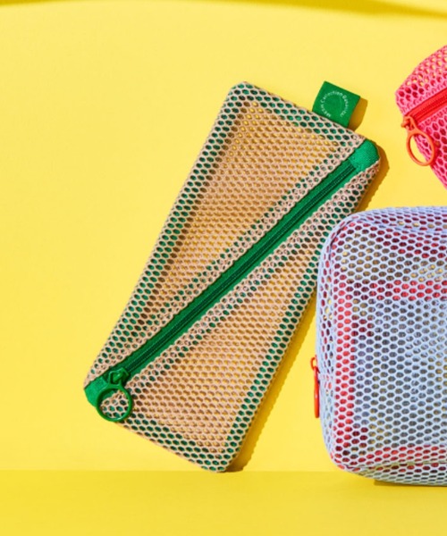 MARK'S(マークス)の「メッシュコレクション マークス ペンケース(ステーショナリー・レディース・ベージュ/グレー/ブルー/ピンク/グリーン/ライム・FREE)」の3枚目の写真