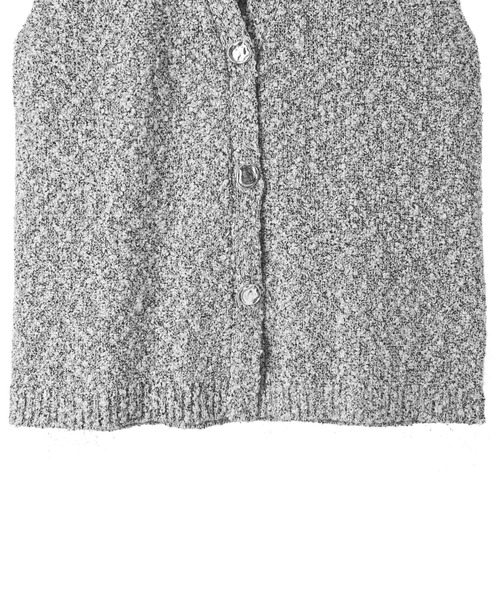 STYLE DELI（スタイルデリ）の「【BLK001】ツイード風ミックススラブベスト（ベスト・レディース・ブラック/ミックスグレー・FREE）」の17枚目の写真