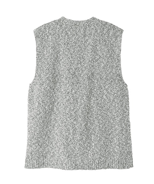 STYLE DELI（スタイルデリ）の「【BLK001】ツイード風ミックススラブベスト（ベスト・レディース・ブラック/ミックスグレー・FREE）」の20枚目の写真