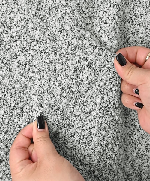 STYLE DELI（スタイルデリ）の「【BLK001】ツイード風ミックススラブベスト（ベスト・レディース・ブラック/ミックスグレー・FREE）」の21枚目の写真