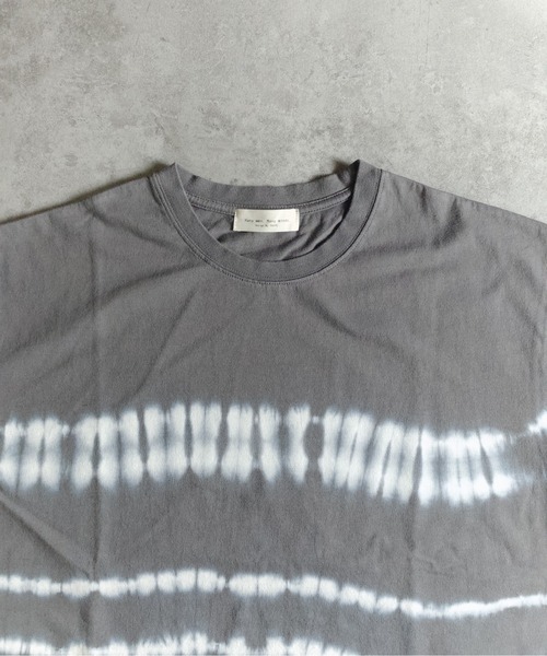 many men many mind(メニーメンメニーマインド)の「MANYMENMANYMINDS / タイダイ染め/ボーダーTEE(Tシャツ/カットソー・メンズ・グレー/ブルー/ブラック・LARGE/X-LARGE/MEDIUM)」の10枚目の写真
