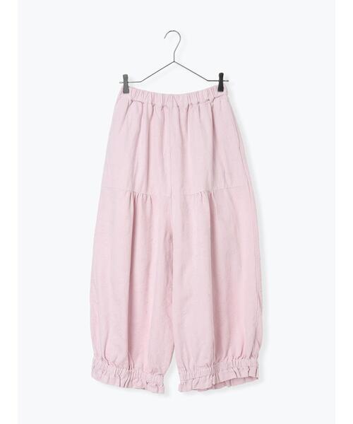 TSUHARU by Samansa Mos2（ツハルバイサマンサモスモス）の「【tukuroi】コットンジャカード製品染め裾フリルパンツ《WEB限定》（その他パンツ・レディース・ピンク/モカ/キナリ/ブラック/グレー・F）」の9枚目の写真