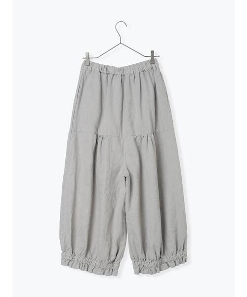 TSUHARU by Samansa Mos2（ツハルバイサマンサモスモス）の「【tukuroi】コットンジャカード製品染め裾フリルパンツ《WEB限定》（その他パンツ・レディース・ピンク/モカ/キナリ/ブラック/グレー・F）」の13枚目の写真