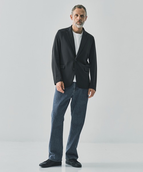 THE TOKYO(ザトウキョウ)の「【THE TOKYO/ザトウキョウ】Light Matte Stretch Jersey Shape Jacket(テーラードジャケット・メンズ・ダークブラウン/ブラック・48/46/44)」の10枚目の写真