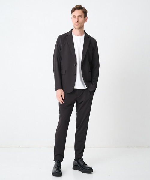 THE TOKYO(ザトウキョウ)の「【THE TOKYO/ザトウキョウ】Light Matte Stretch Jersey Shape Jacket(テーラードジャケット・メンズ・ダークブラウン/ブラック・48/46/44)」の16枚目の写真
