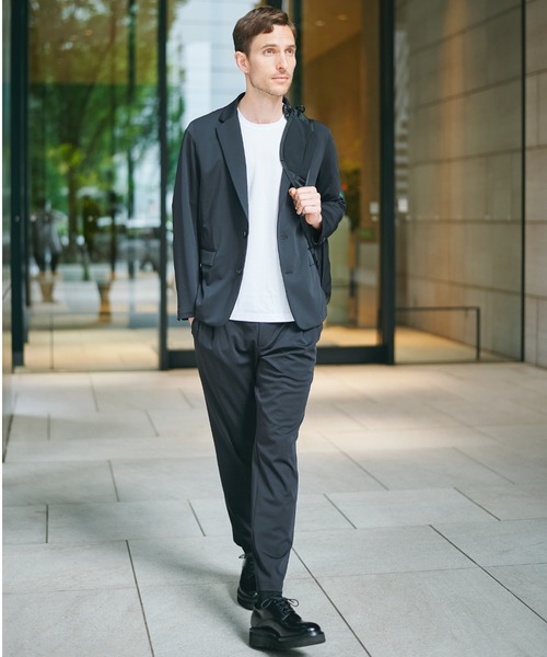 THE TOKYO(ザトウキョウ)の「【THE TOKYO/ザトウキョウ】Light Matte Stretch Jersey Shape Jacket(テーラードジャケット・メンズ・ダークブラウン/ブラック・48/46/44)」の11枚目の写真
