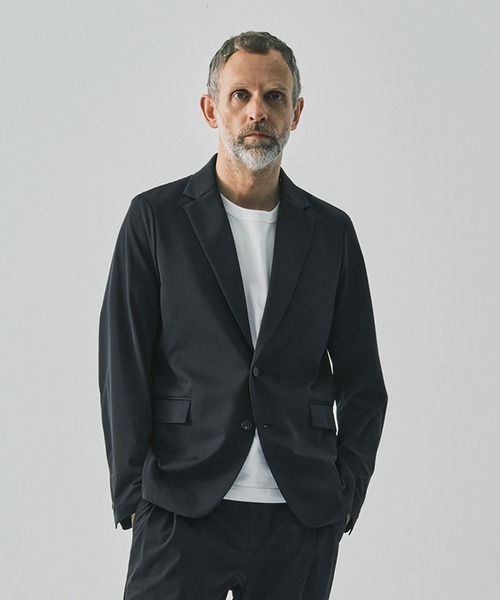 THE TOKYO(ザトウキョウ)の「【THE TOKYO/ザトウキョウ】Light Matte Stretch Jersey Shape Jacket(テーラードジャケット・メンズ・ダークブラウン/ブラック・48/46/44)」の15枚目の写真