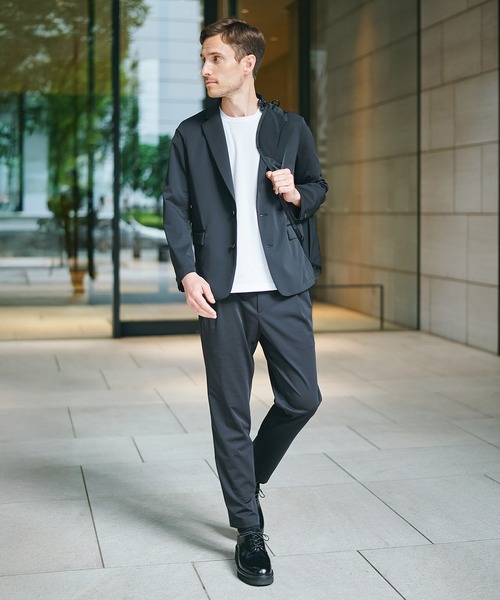 THE TOKYO(ザトウキョウ)の「【THE TOKYO/ザトウキョウ】Light Matte Stretch Jersey Shape Jacket(テーラードジャケット・メンズ・ダークブラウン/ブラック・48/46/44)」の12枚目の写真