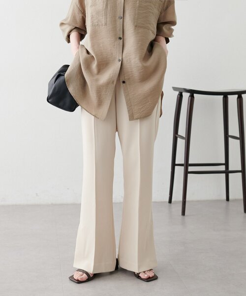 DISCOAT（ディスコート）の「【Noka】サイドスリットセミフレアパンツ（その他パンツ・レディース・ブラック/ブラウン/ホワイト系その他・FREE）」の15枚目の写真