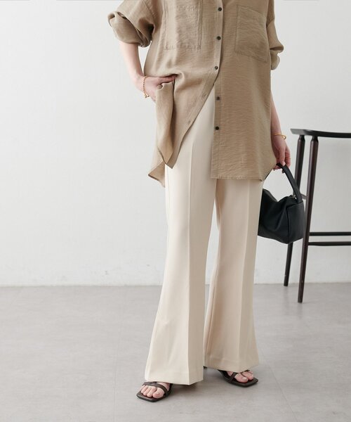 DISCOAT（ディスコート）の「【Noka】サイドスリットセミフレアパンツ（その他パンツ・レディース・ブラック/ブラウン/ホワイト系その他・FREE）」の16枚目の写真