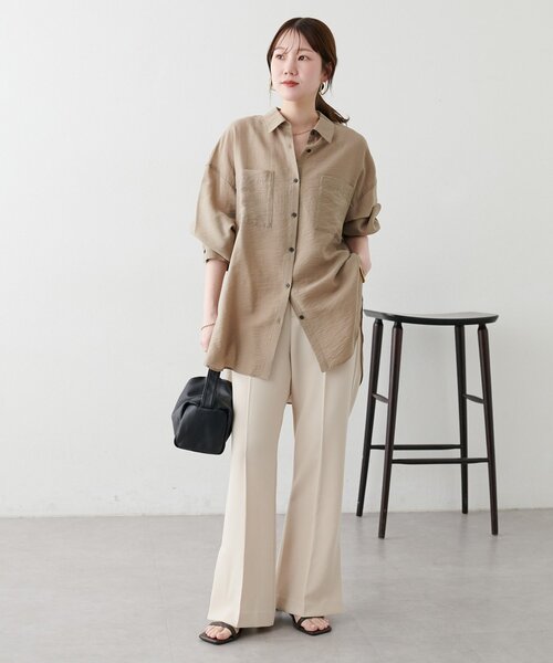 DISCOAT（ディスコート）の「【Noka】サイドスリットセミフレアパンツ（その他パンツ・レディース・ブラック/ブラウン/ホワイト系その他・FREE）」の17枚目の写真