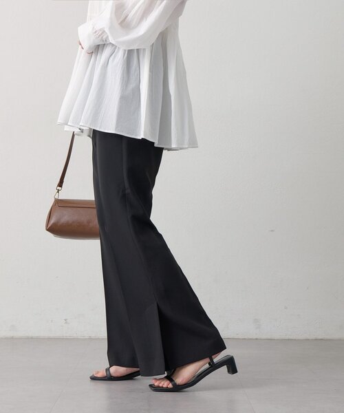 DISCOAT（ディスコート）の「【Noka】サイドスリットセミフレアパンツ（その他パンツ・レディース・ブラック/ブラウン/ホワイト系その他・FREE）」の19枚目の写真