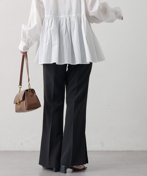 DISCOAT（ディスコート）の「【Noka】サイドスリットセミフレアパンツ（その他パンツ・レディース・ブラック/ブラウン/ホワイト系その他・FREE）」の20枚目の写真