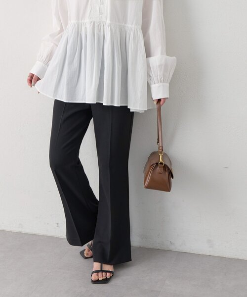 DISCOAT（ディスコート）の「【Noka】サイドスリットセミフレアパンツ（その他パンツ・レディース・ブラック/ブラウン/ホワイト系その他・FREE）」の21枚目の写真