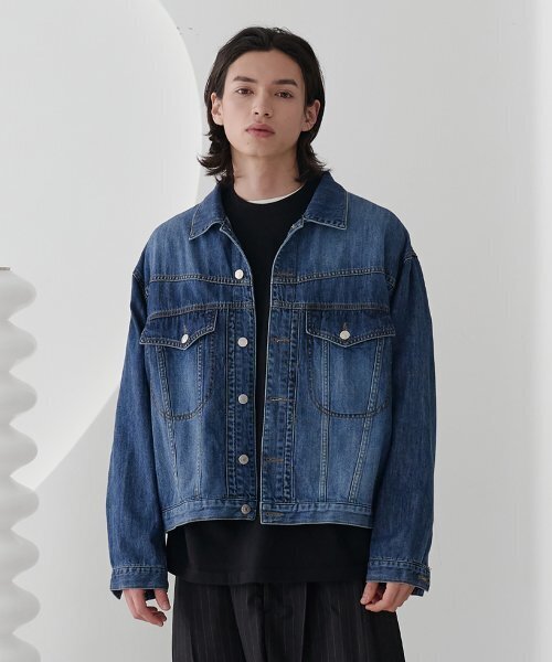 NOUN(ノウン)の「trucker denim jacket (blue)(デニムジャケット・メンズ・その他・1/2)」の2枚目の写真